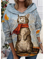 😍30% zniżki!【S-3XL】🐱Bluza damska z nadrukiem 3D Cat Animal dla kobiet