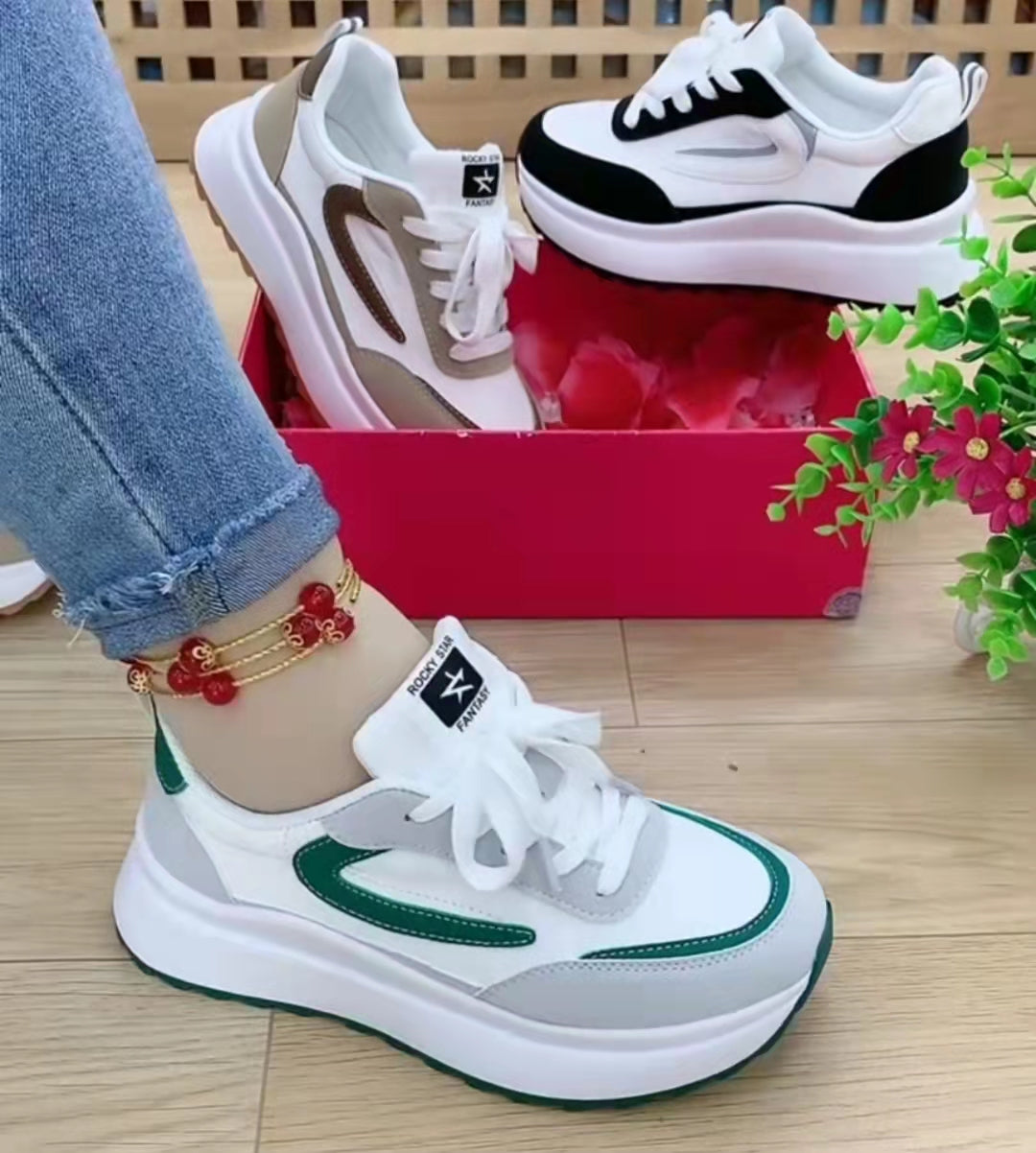 【35–40】Modne damskie trampki casualowe – wygodne, lekkie i do noszenia na co dzień