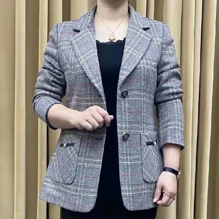 ✨🧥【M-4XL】2026 Nowa jesienno-zimowa damska marynarka garniturowa z wyciętymi klapami