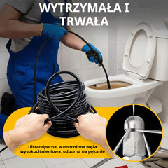 🔗 Narzędzie do czyszczenia rur z możliwością podłączenia do myjki samochodowej 🚰 Czyścik odpływu do łazienki/kuchni 🧹 Strumień wody pod wysokim ciśnieniem do szybkiego udrażniania, odporny na ciśnienie i szczelny 💧 Niezbędny w każdym domu