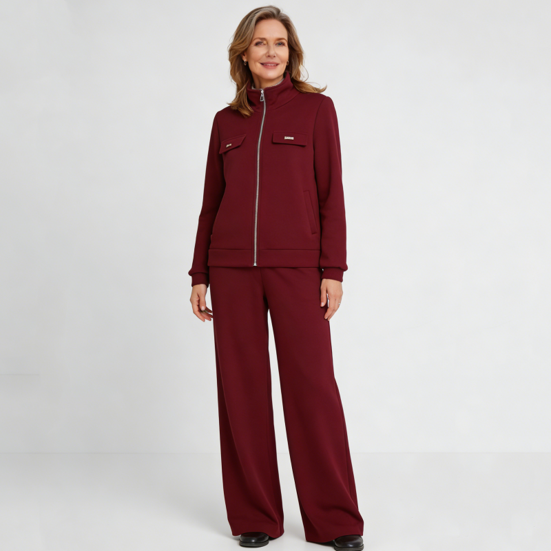 🔴💥Damski, swobodny komplet z aksamitu (M-4XL), stylowy i prosty design (marynarka + spodnie)