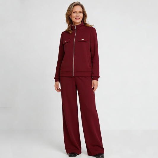 🔴💥Damski, swobodny komplet z aksamitu (M-4XL), stylowy i prosty design (marynarka + spodnie)