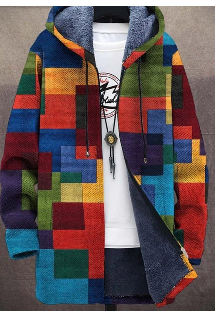 【S-4XL】Męska, swobodna, ciepła kurtka jesienno-zimowa wykonana z grubej wełny i aksamitu, odpowiednia na większe rozmiary 4170793