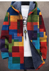 【S-4XL】Męska, swobodna, ciepła kurtka jesienno-zimowa wykonana z grubej wełny i aksamitu, odpowiednia na większe rozmiary 4170793