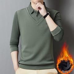 🔥(M-4XL) Dwuczęściowy top termiczny męski z najwyższej jakości kaszmiru