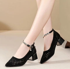 ✨✨【50% zniżki 🔥】【35-40】Sandały damskie na wysokim obcasie z kryształkami
