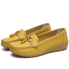 Wygodne buty damskie🔥【Rozmiary 35-44】Nowe, oddychające i wygodne damskie buty z miękkiej skóry z miękką podeszwą，wygodne i modne na co dzień