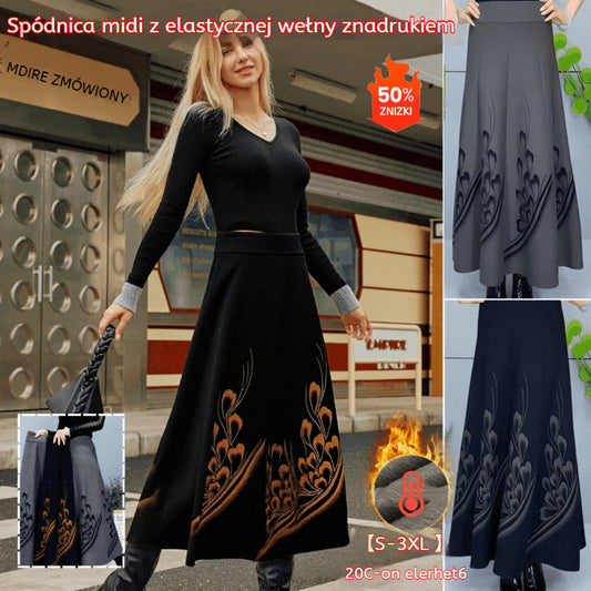 🔥😍30% zniżki!👗🎀【S-3XL】Spódnica z grubej wełny na jesień i zimę, modna i uniwersalna