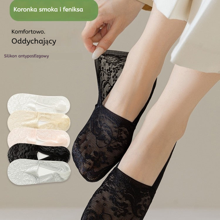 50% zniżki [opakowanie 10 sztuk] damskie bawełniane pończochy koronkowe