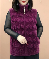 😍30% zniżki!【S-5XL】Ciepła kamizelka z polaru z norek, która łączy styl i ciepło