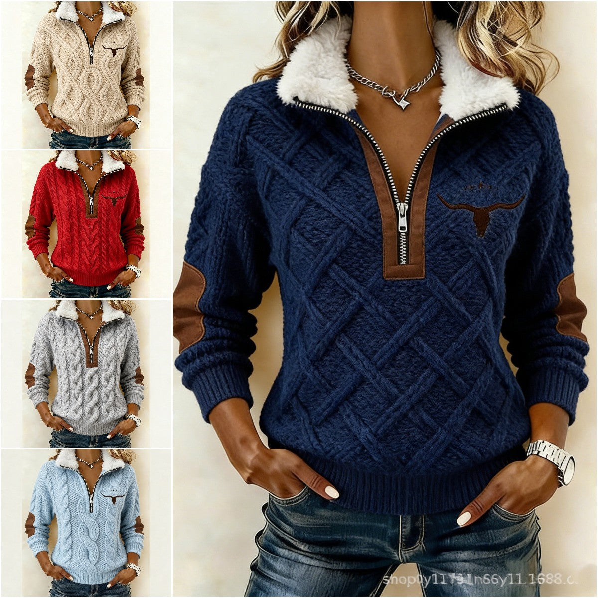 🔥【S-3XL】🔥 Stylowa damska dzianina z długim rękawem i swobodnym krojem