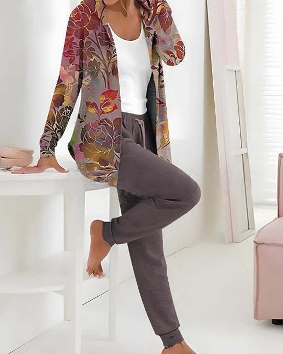 💃 Nowa oferta, kup 1 i otrzymaj 1 gratis 💖【S-3XL】 Nowy, prosty bawełniany komplet na jesień i zimę 2026