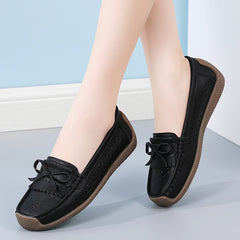 👡Nowy model 2026🌼【rozmiary 35–44】Letnie damskie buty skórzane z ażurowym wzorem i frędzlami, przewiewne i wygodne