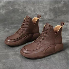【😍30% zniżki!】Nowe skórzane buty sportowe na co dzień, buty Martin z grubą podeszwą, wygodne i nie powodujące zmęczenia stóp.