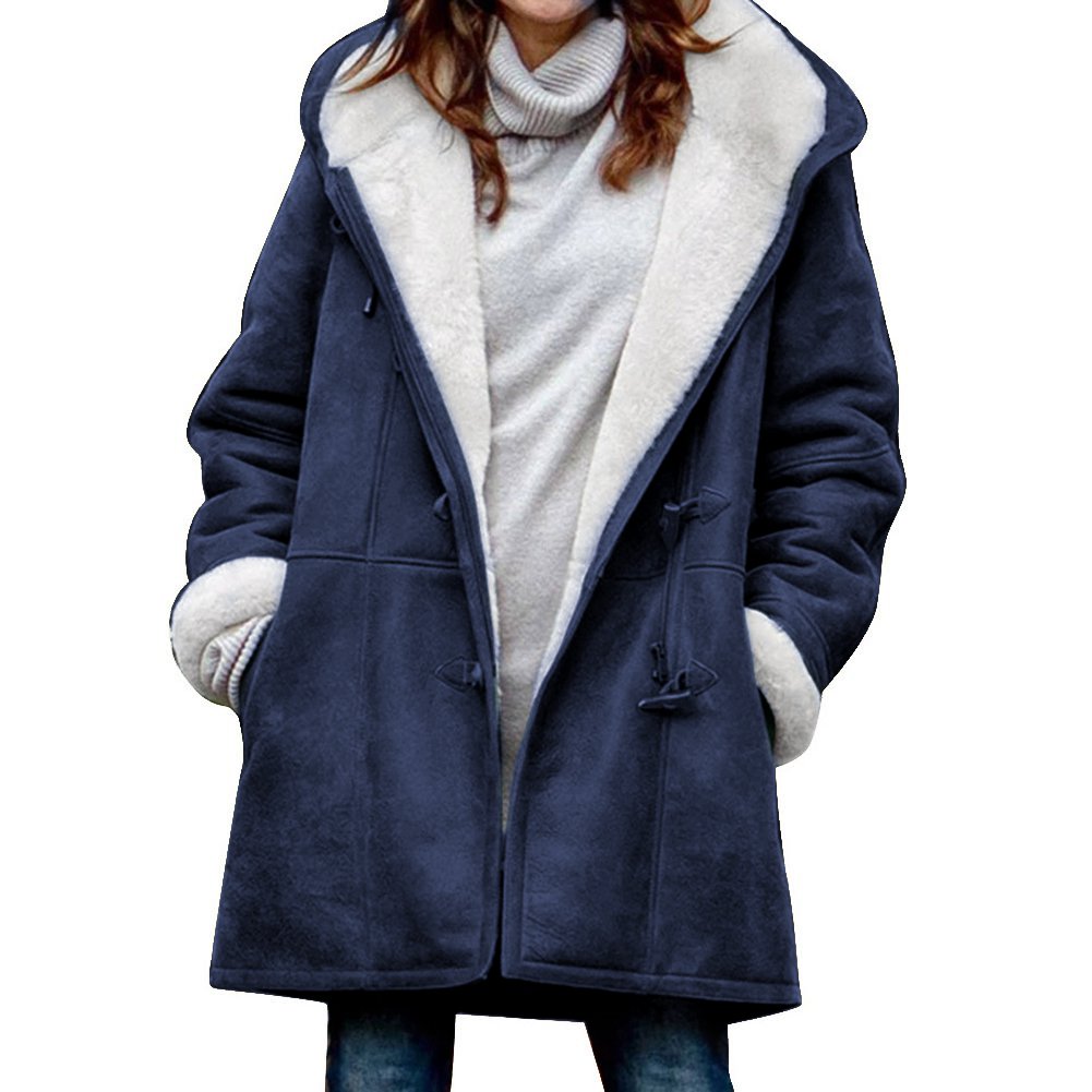 🥼🐏💖😍30% zniżki!【S-5XL】2026 Nowa modna i ciepła damska kurtka zamszowa z wełnianą podszewką, codzienna zimowa odzież wierzchnia