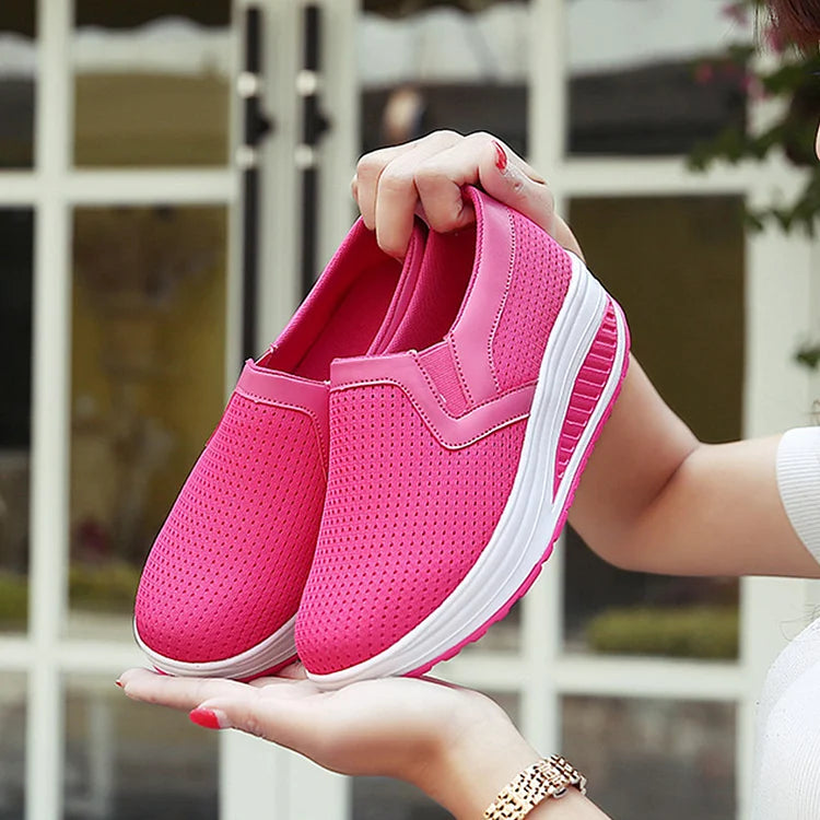 🔥【35-42】Damskie buty na co dzień z grubej podeszwy z siatki