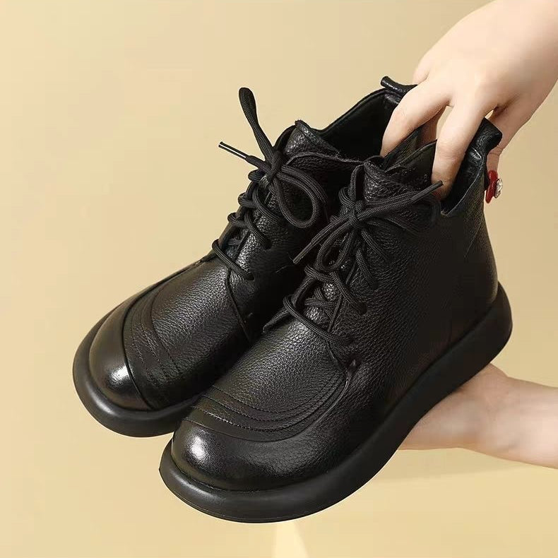 👢😍30% zniżki!【35-40】Damskie, wodoodporne, skórzane buty - z wygodną podeszwą, dostępne w wersji z podszewką i bez podszewki