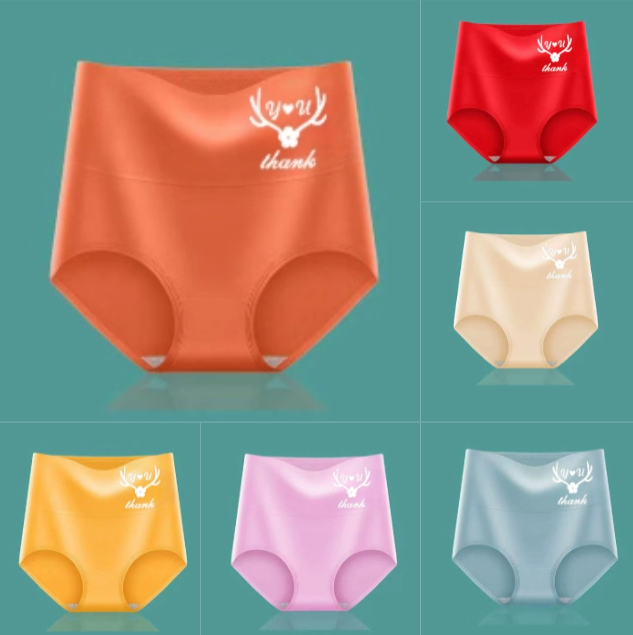 💖Ostatni dzień na 50% zniżki – 【Zestaw 6 sztuk】M-3XL，Wysoki stan, podnoszenie bioder, wysokiej jakości bawełna✨️ (45–95 kg)