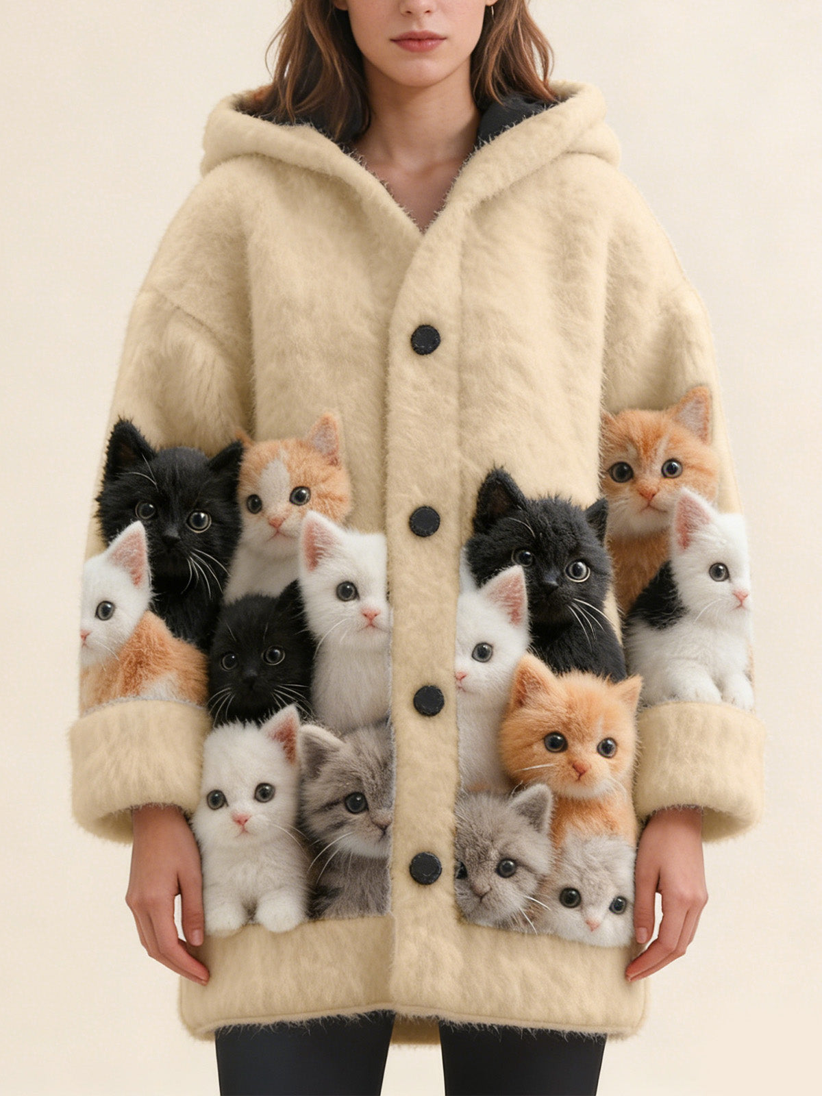 🐱【S-5XL】Ten dzianinowy, pluszowy płaszczyk dla kota jest ciepły, stylowy i uniwersalny.