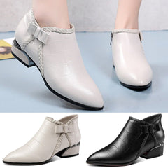 👢 😍30% zniżki!【35-42】Nowe stylowe skórzane botki zapinane na suwak, model 2026.