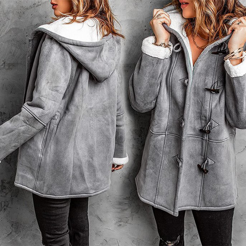 🥼🐏💖😍30% zniżki!【S-5XL】2026 Nowa modna i ciepła damska kurtka zamszowa z wełnianą podszewką, codzienna zimowa odzież wierzchnia