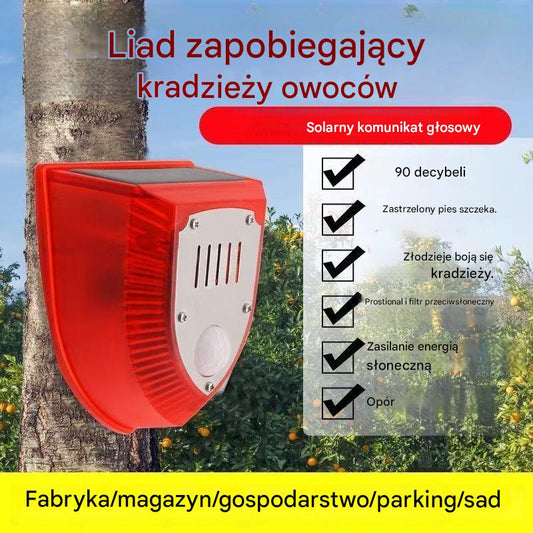 👏👏【✨😍30% zniżki!】Alarm zasilany energią słoneczną odstrasza ptaki i zwierzęta oraz chroni uprawy.