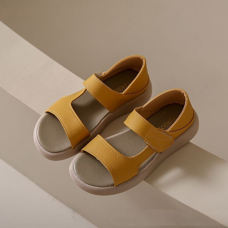 50% zniżki – 👡【35-43】Letnie retro sandały z miękkiej skóry, wygodne z miękką podeszwą
