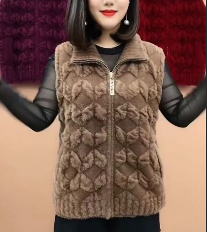 😍30% zniżki!【S-5XL】Ciepła kamizelka z polaru z norek, która łączy styl i ciepło