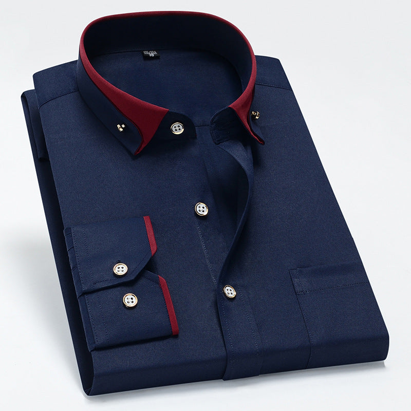 【S-4XL】 Nowa oddychająca biznesowa koszula męska casual