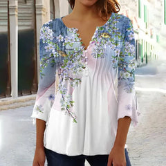 🔥👍【Oferta ograniczona czasowo】【S-5XL】✨Wiosenna, nowa, modna damska koszulka z dekoltem w serek na rok 2026