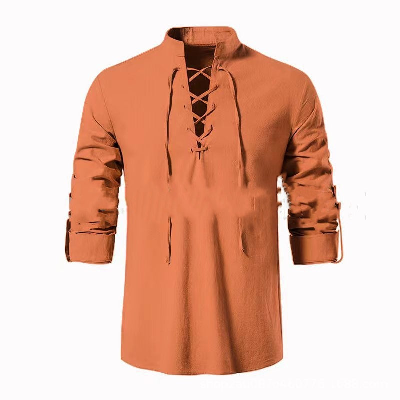 🔥【1 za 109 zł.】💥【S-4XL】Klasyczna, oddychająca koszula męska z bawełny i lnu