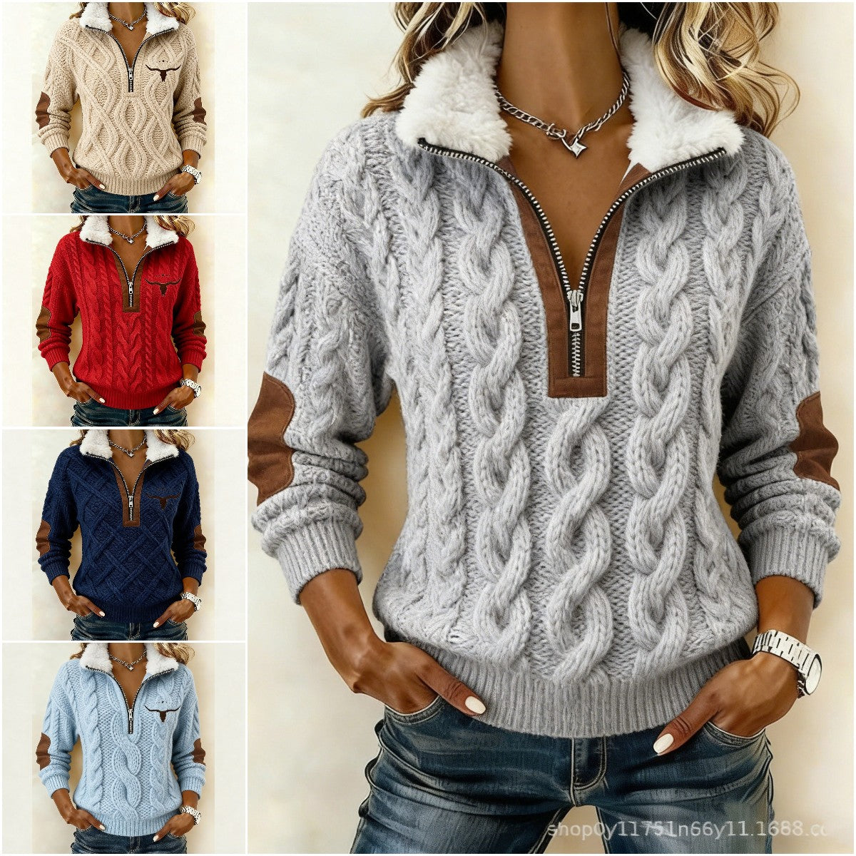 🔥【S-3XL】🔥 Stylowa damska dzianina z długim rękawem i swobodnym krojem