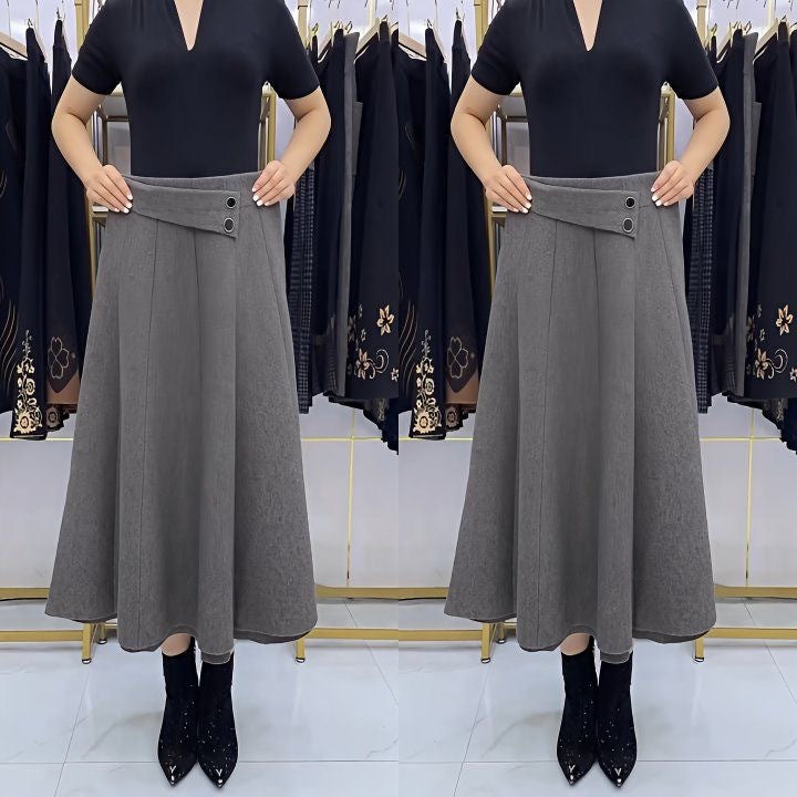 【1 sztuka za 99 zł】👗🎀【S-4XL】Spódnica midi z wełny na jesień/zimę