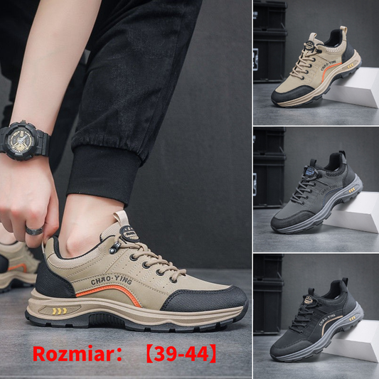 🥰【😍30% zniżki!】👞【39-44】Buty sportowe wykonane ze skóry odpornej na wodę i zabrudzenia, z miękką podeszwą zapewniającą maksymalny komfort