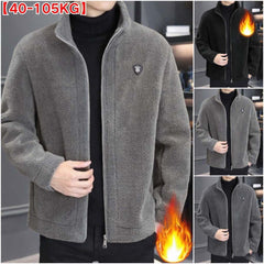 🔥🔥😍30% zniżki!🔥【M-4XL】🐏Nowa zimowa kurtka z jagnięcej skóry męska Gruby, ciepły, swobodny płaszcz męski