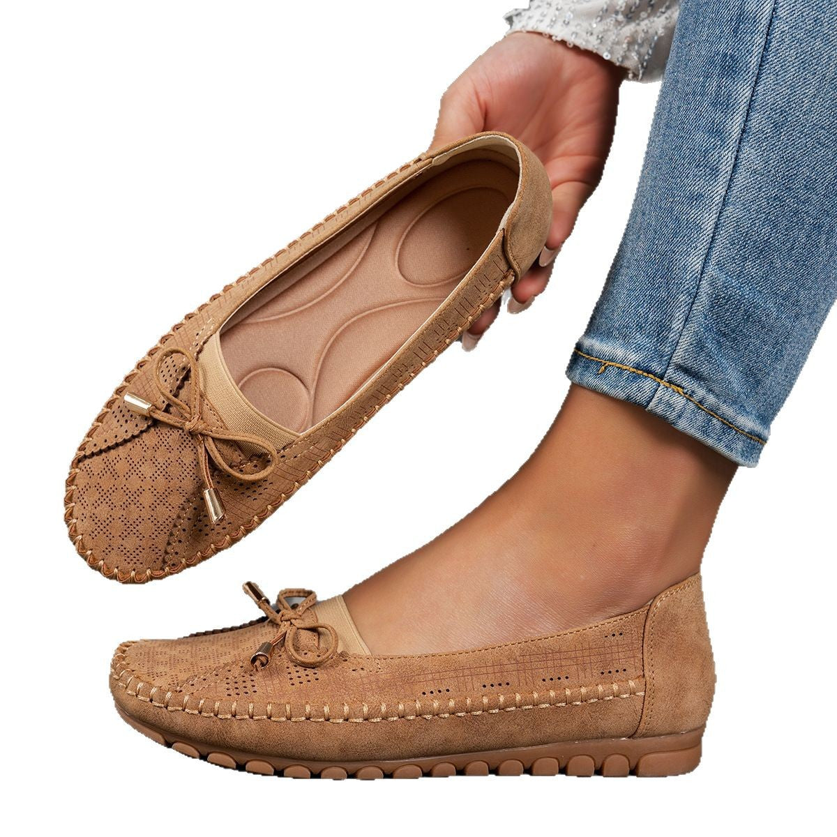 🔥Wygodne buty damskie🔥 【36-43】Skórzane buty ortopedyczne, lekkie, antypoślizgowe, oddychające dla kobiet，Wygodne i modne na co dzień