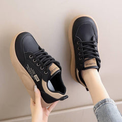 [Rozmiary 35-40] Stylowe, codzienne buty na platformie, miękka i wygodna podeszwa, nie powodują zmęczenia stóp podczas chodzenia.