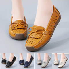 👡Nowy model 2026🌼【rozmiary 35–44】Letnie damskie buty skórzane z ażurowym wzorem i frędzlami, przewiewne i wygodne
