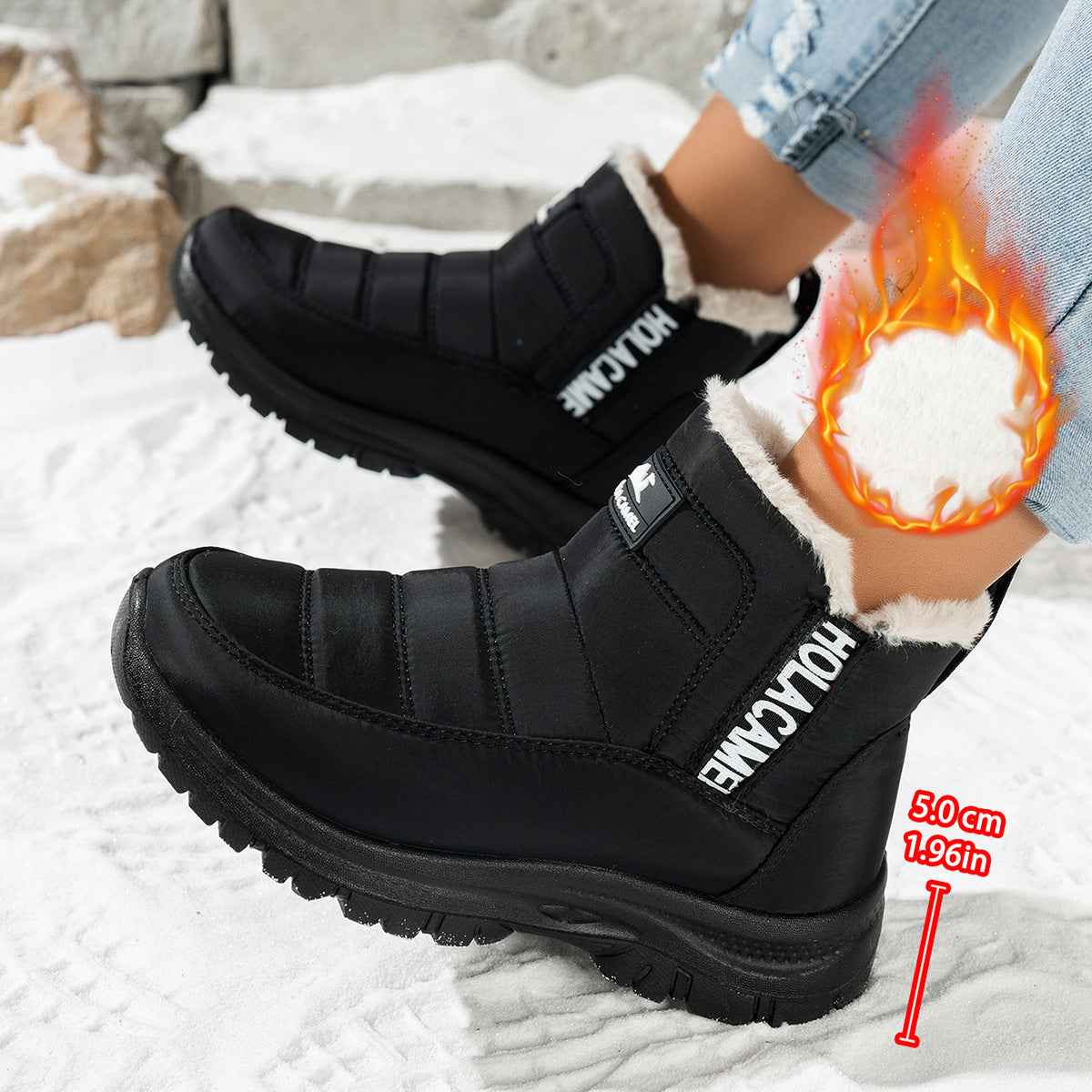 Buty zimowe damskie😍30% zniżki!🔥【36-43】Wodoodporne i ciepłe aksamitne buty śnieżne