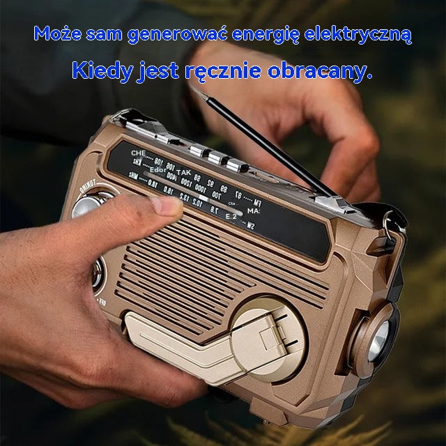 🔥50%Zniżki🔥🏕️Przenośna wielofunkcyjna latarka radiowa AM
