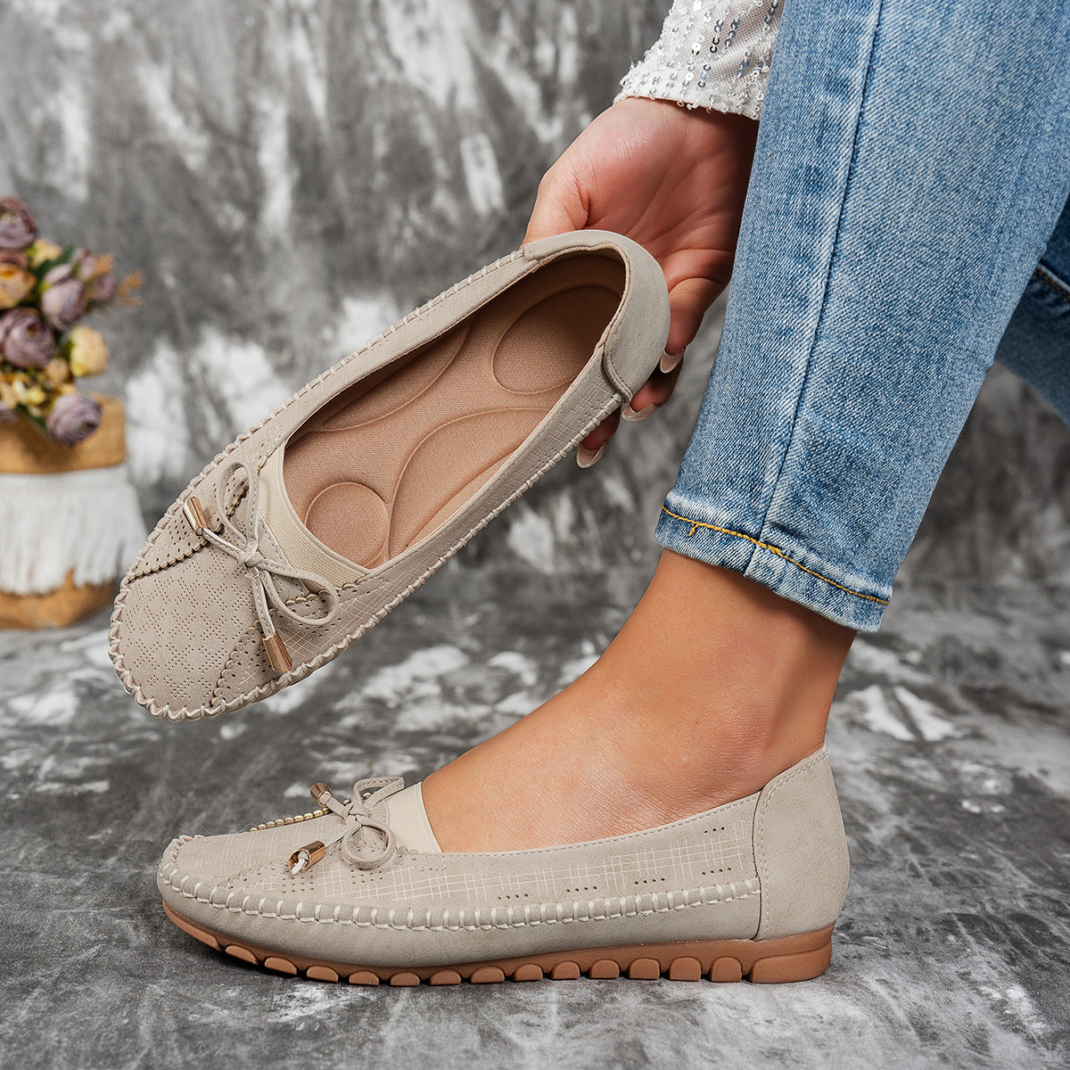 🔥Wygodne buty damskie🔥 【36-43】Skórzane buty ortopedyczne, lekkie, antypoślizgowe, oddychające dla kobiet，Wygodne i modne na co dzień