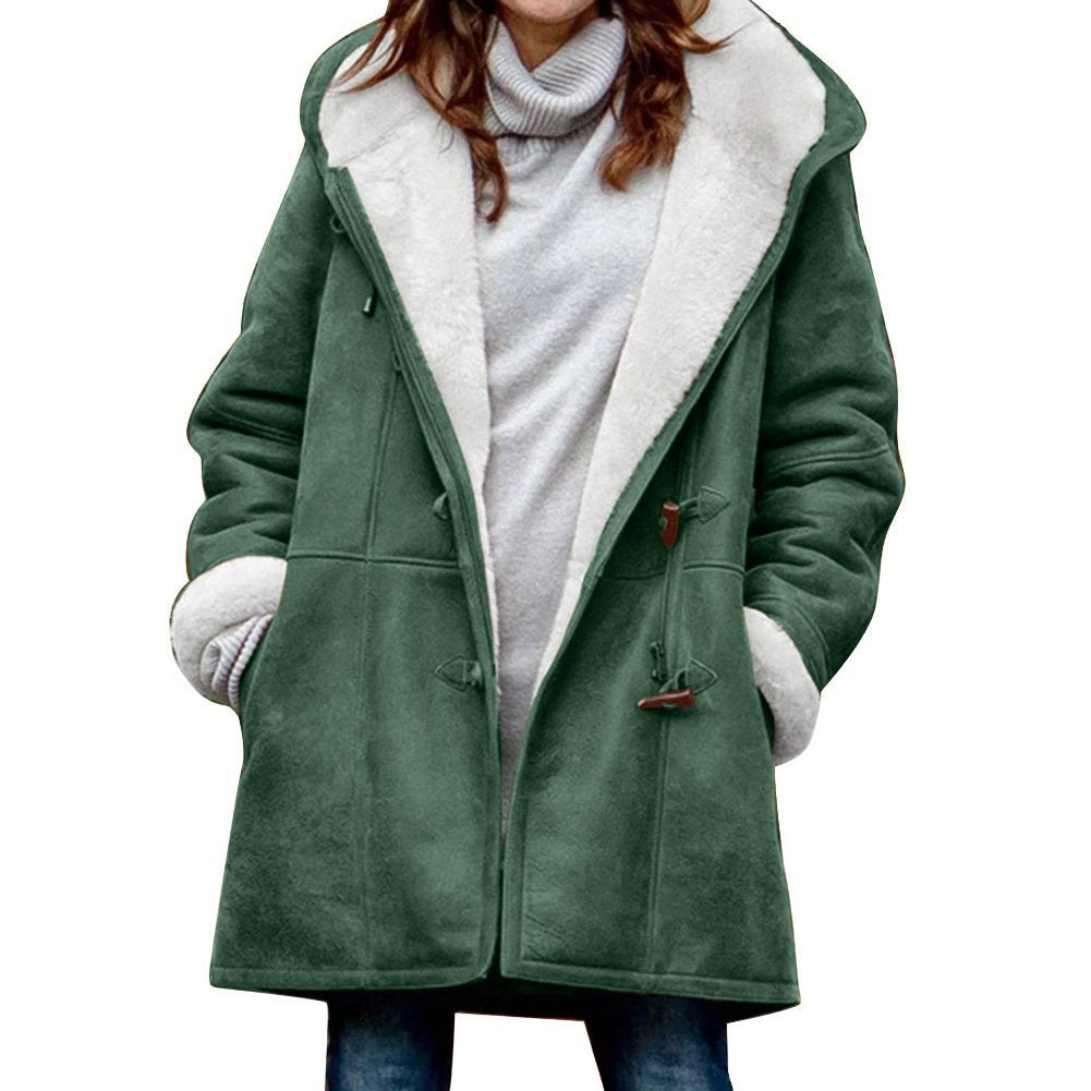 🥼🐏💖😍30% zniżki!【S-5XL】2026 Nowa modna i ciepła damska kurtka zamszowa z wełnianą podszewką, codzienna zimowa odzież wierzchnia