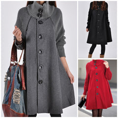 👗[50% zniżki🔥🔥]【M-5XL】Nowy, swobodny, średniej długości wełniany płaszcz