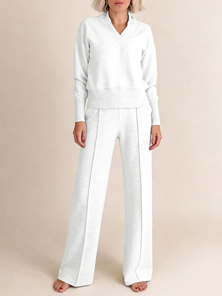 🥰【M-5XL】Komplet garniturowy damski 2026 | Dwuczęściowy komplet z dzianiny z długim rękawem✨