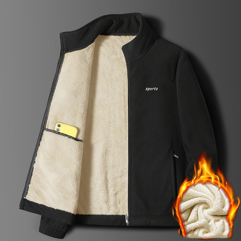 ⛄【M-5XL】Nowa męska gruba aksamitna kurtka jagnięca na jesień i zimę