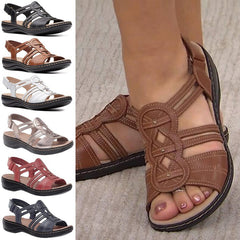 【🏆 Najlepiej sprzedający się przedmiot】🥰【Rozmiary 35-43】Nowe letnie sandały plażowe damskie w stylu europejskim – płaskie, z odkrytymi palcami