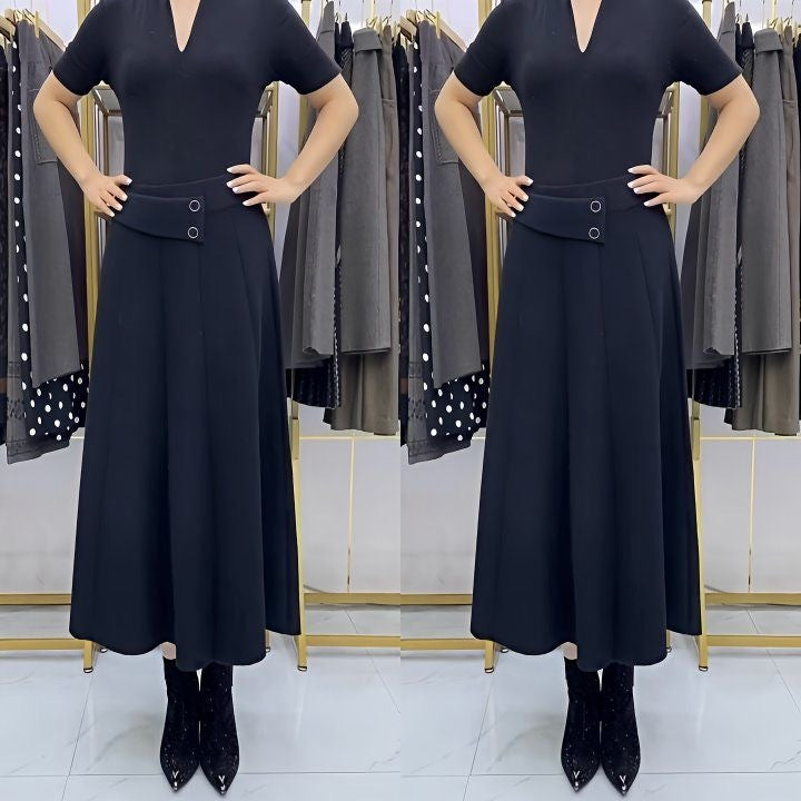【1 sztuka za 99 zł】👗🎀【S-4XL】Spódnica midi z wełny na jesień/zimę