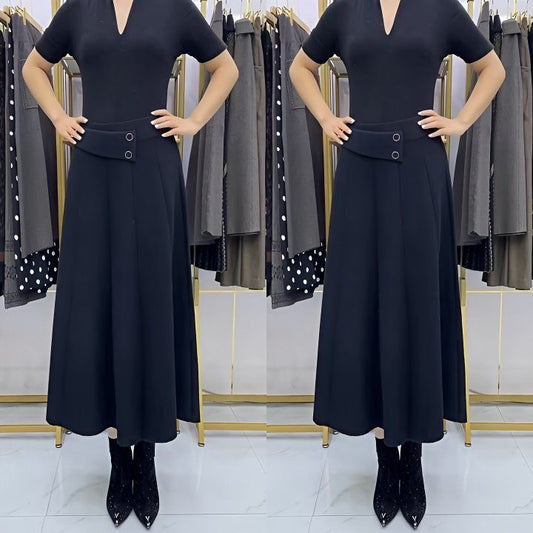 【1 sztuka za 99 zł】👗🎀【S-4XL】Spódnica midi z wełny na jesień/zimę