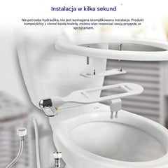 🚽💦【Pożegnaj się z papierem toaletowym na zawsze! 🚽💦】Inteligentne urządzenie do samoczyszczenia toalety z dwiema dyszami, które nie wymaga prądu.