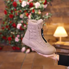 【35-40】Nowe zimowe buty sportowe z grubą, wyściełaną podeszwą